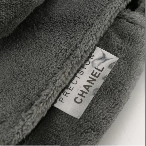 Chanel Makeup Precision Promotional Front Flap Crossbody Bag in Fuzzy Gray